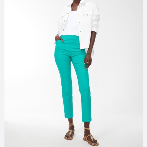 Chicos' Brigitte So Slimming Basic Slit Ankle Pants - Tropical Jade - Size 1.5 - Picture 1 of 5